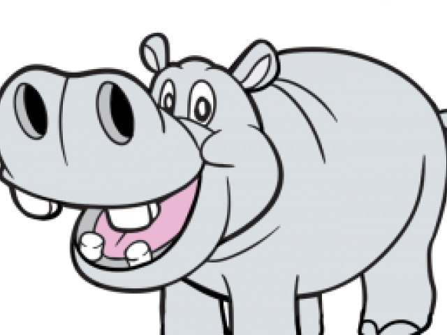 Transparent Background Hippo Clipart - Png Download (640x480), Png Download
