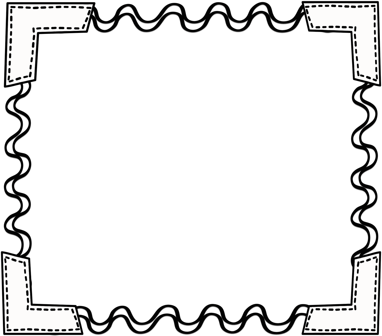 Jpg Library Library Image Of Borders Black And White - Black And White Border Design Clipart (650x572), Png Download