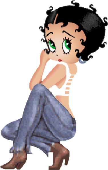 Betty Boop Clip Art Images - Black Betty Boop Sad - Png Download (600x600), Png Download