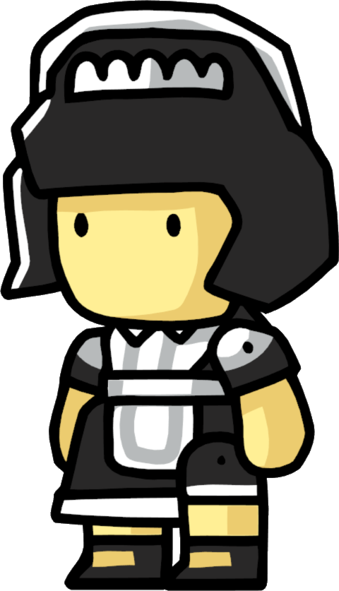 Maid - Scribblenauts Cinderella Clipart (480x837), Png Download