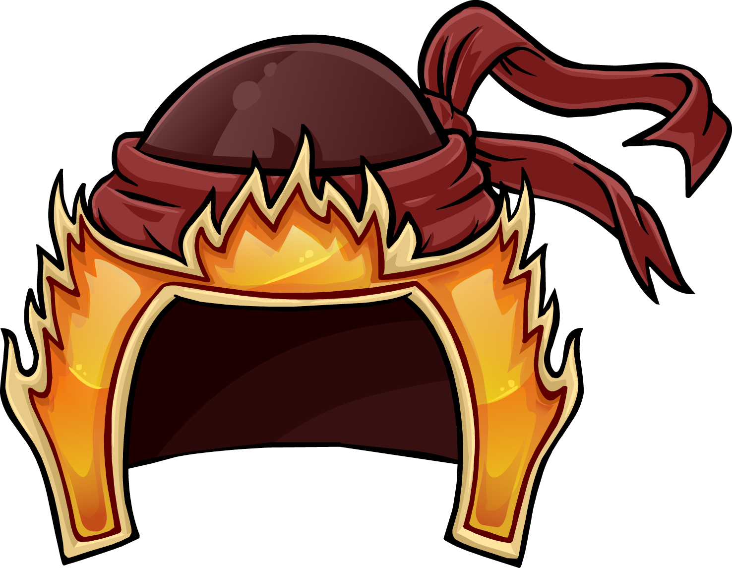 Items - Club Penguin Fire Ninja Clothes Clipart (1476x1145), Png Download