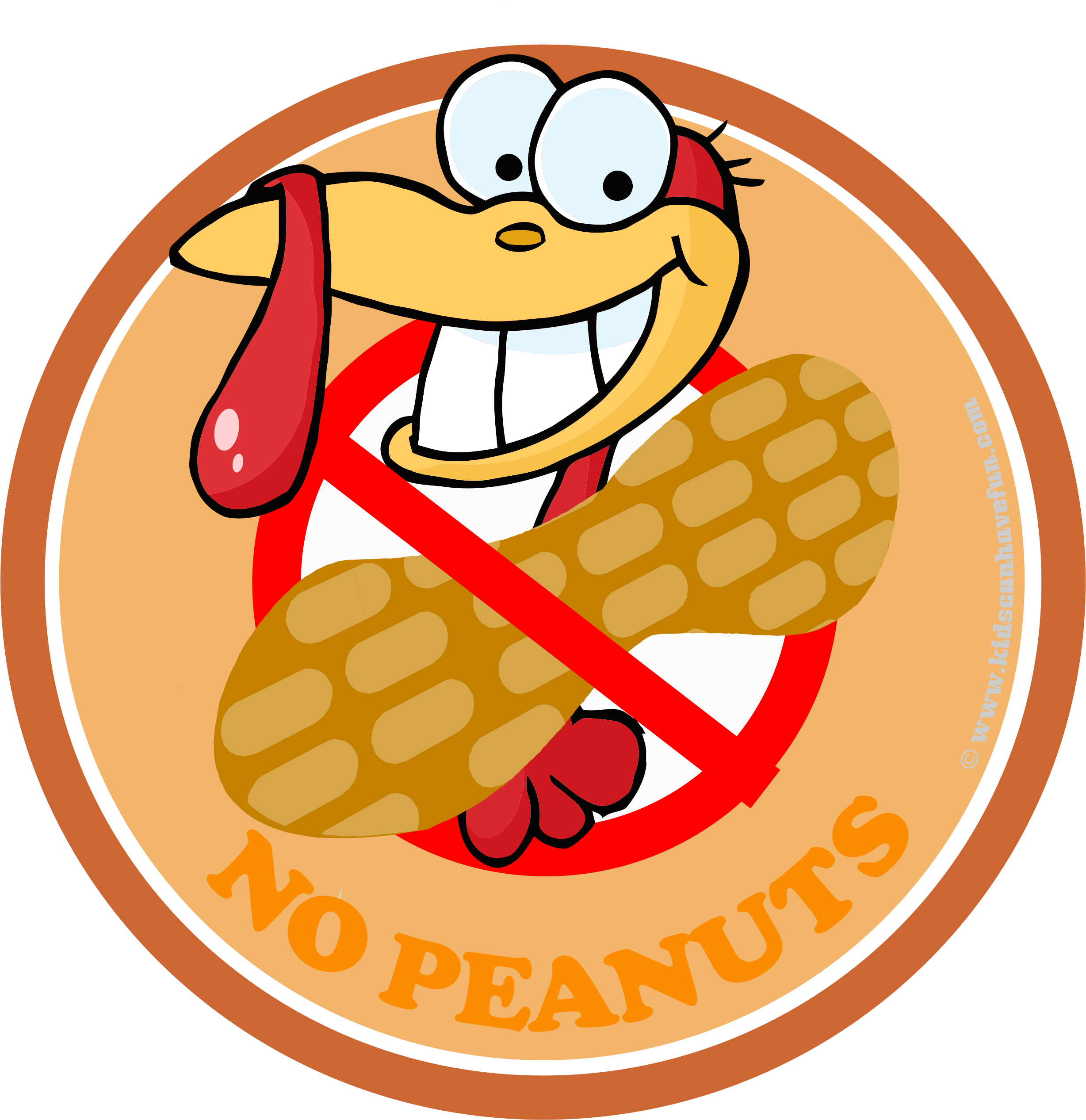 Thanksgiving Turkey No Peanuts Poster Clipart (2456x2533), Png Download