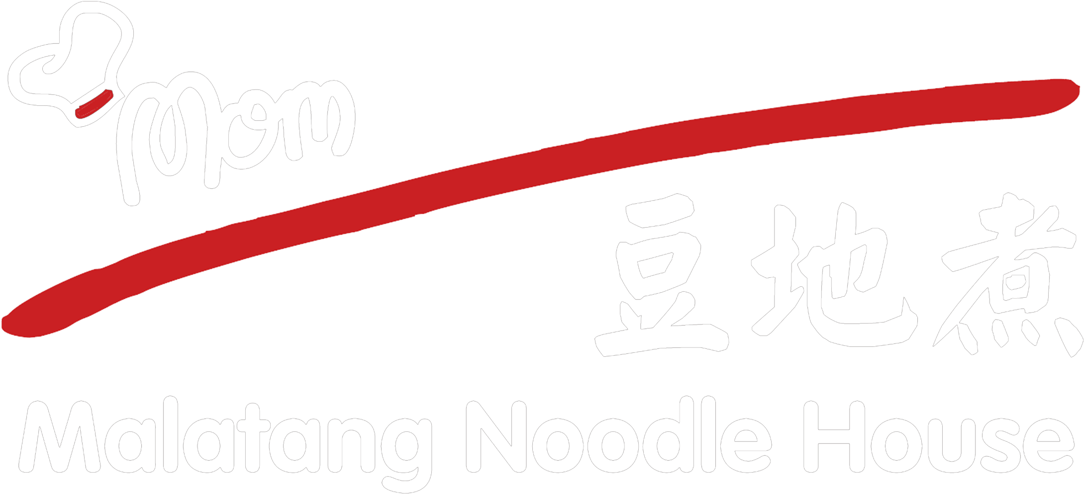 Mom Malatang Noodle House - Line Art Clipart (2480x1024), Png Download