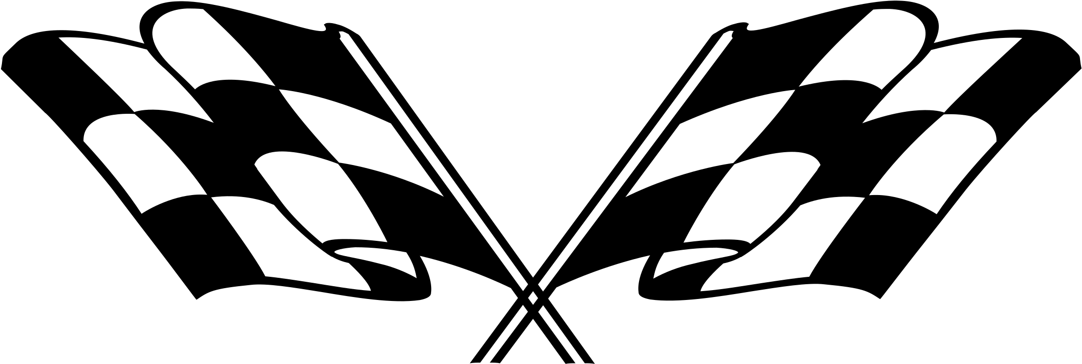 Flags Logo Png Transparent - Checkered Flag Logo Png Clipart (2400x2400), Png Download