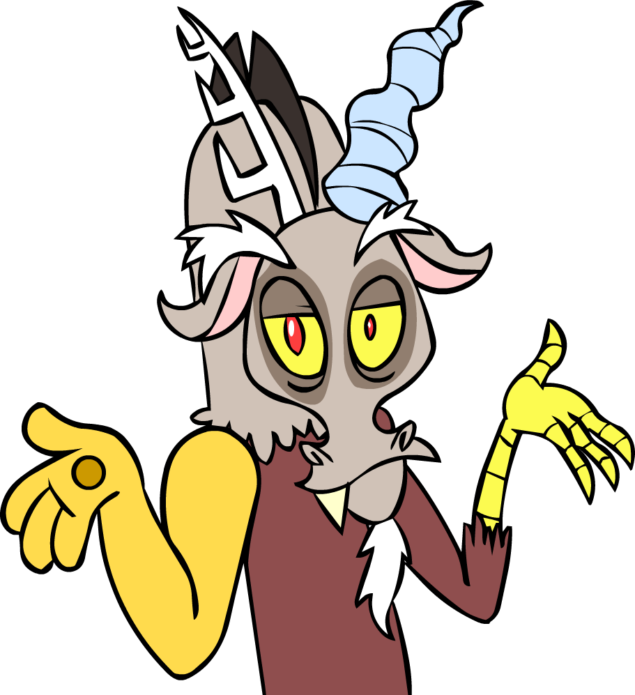 Pedobearraw Might Be A Troll But He Isn't - Mlp Discord Shrug Clipart (911x997), Png Download