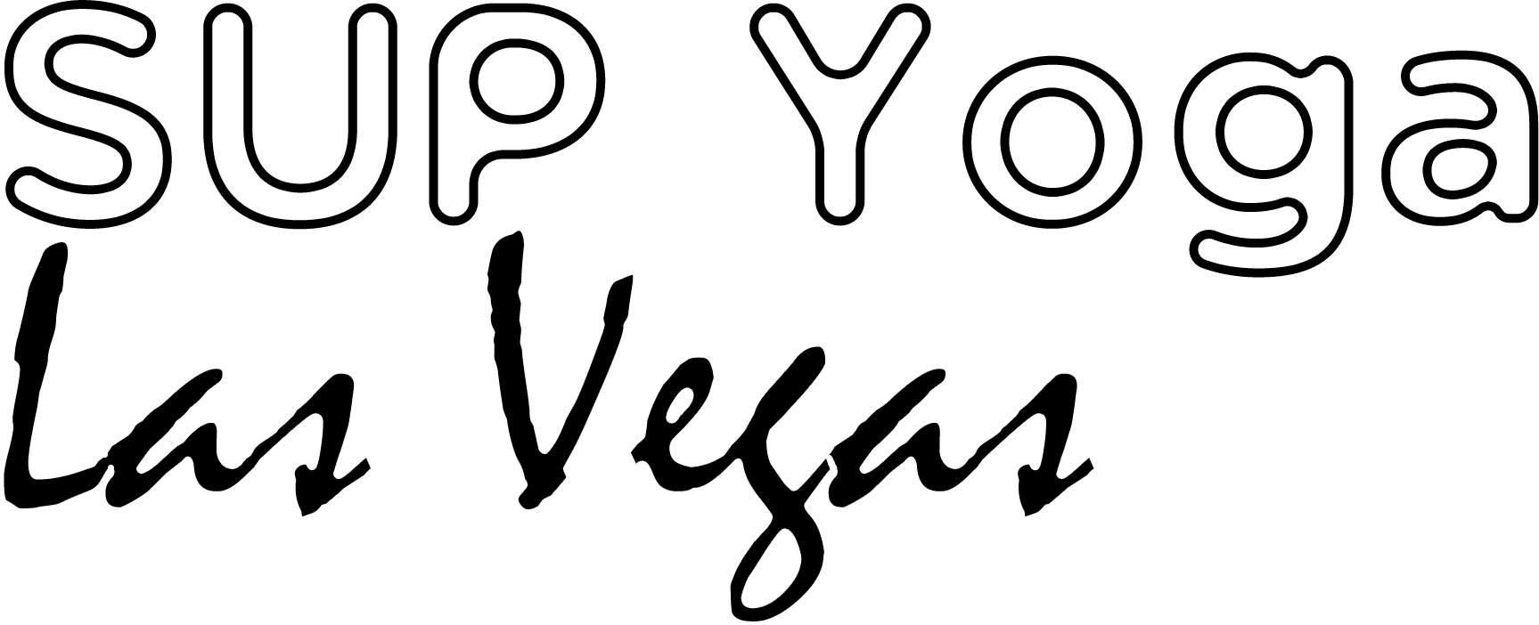 The Only Stand-up Paddle Board Yoga Provider In The - Calligraphy Clipart (1727x702), Png Download