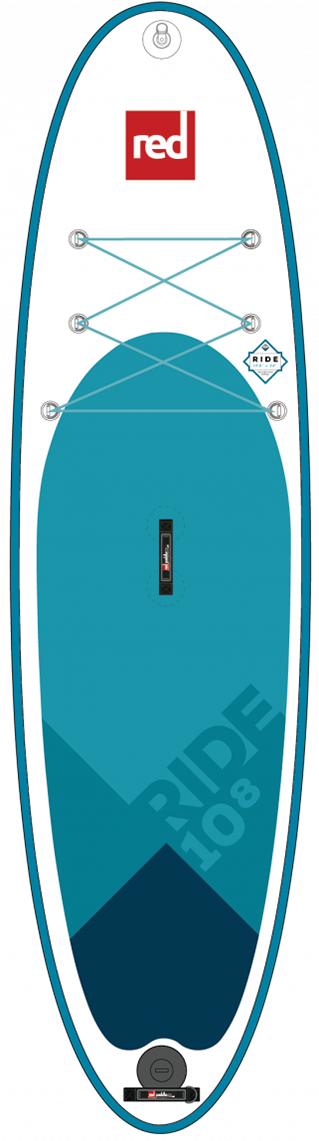 Red Paddle Co / 2019 10'8" Ride Msl Inflatable Sup - Red Paddle Co Clipart (380x1140), Png Download