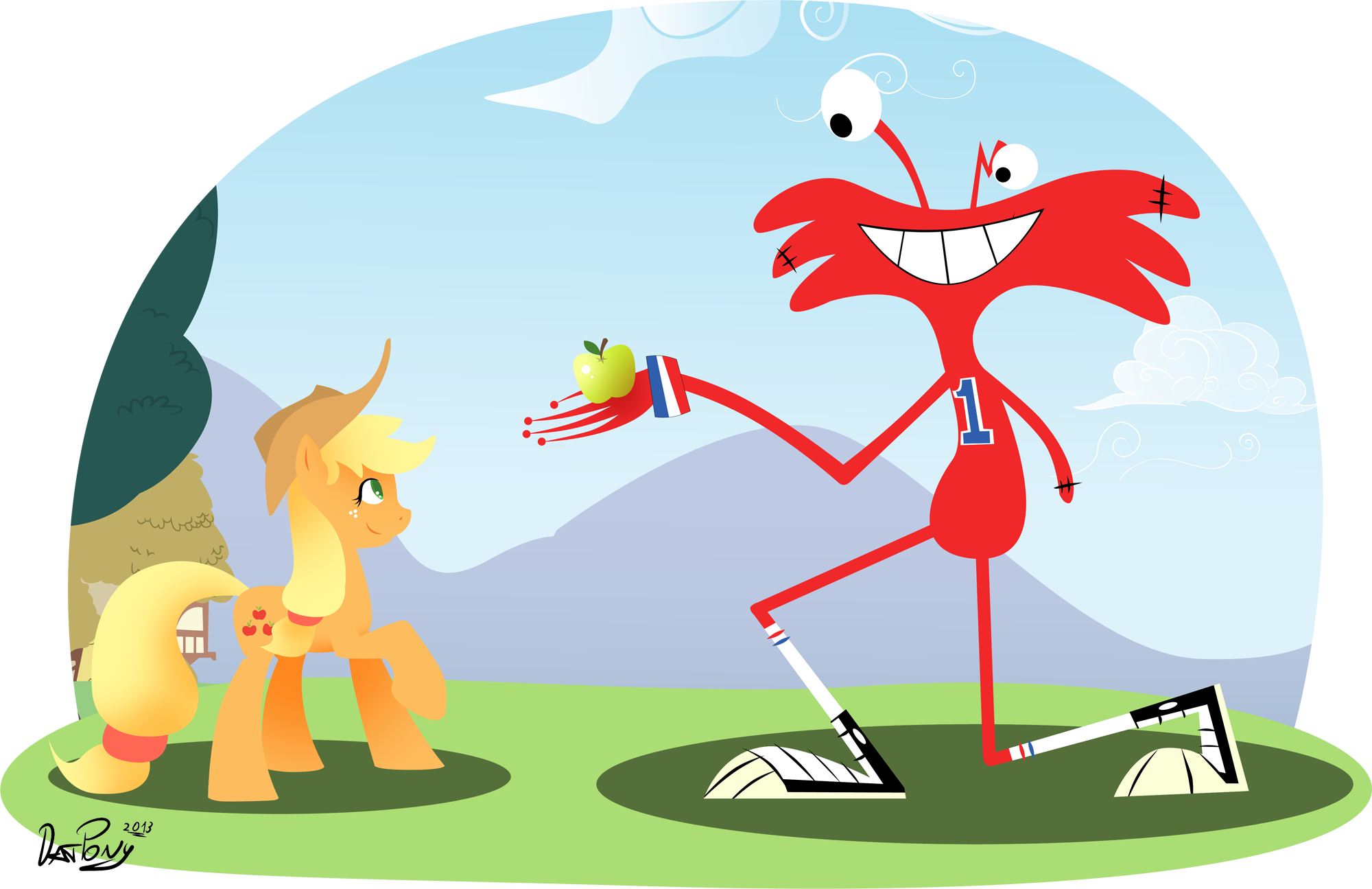 My Little Pony Clipart Home - My Little Pony And Foster Home For Imaginary Friends - Png Download (2000x1295), Png Download