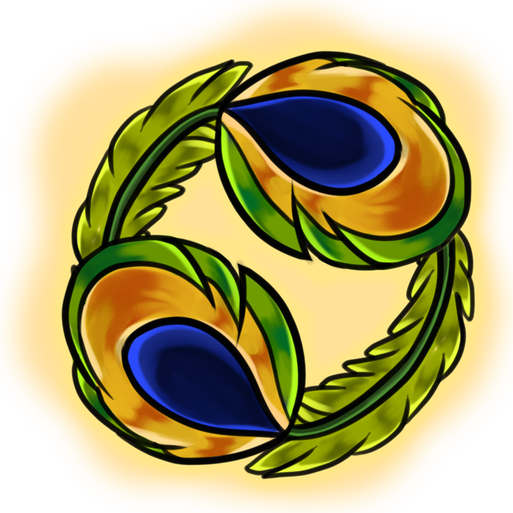 Peacockfeather - Illustration Clipart (1000x1000), Png Download