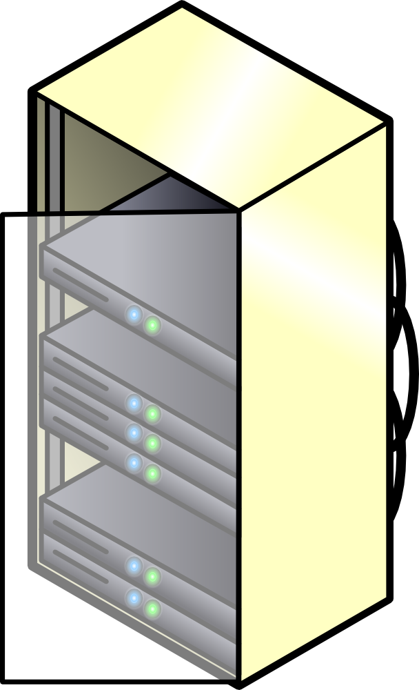 Servers Clip Art - Server Rack Icon - Png Download (486x800), Png Download
