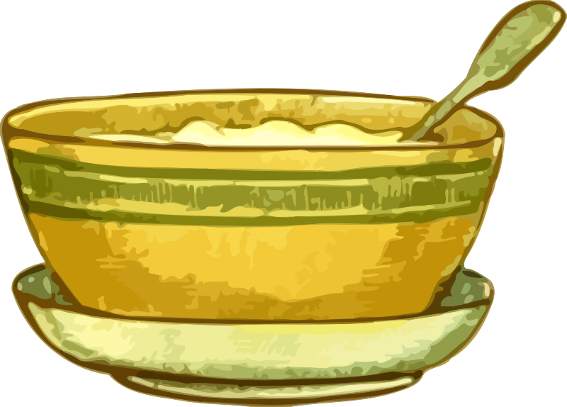 Spoon Clipart China - Bowl Porridge Clipart Png Transparent Png (640x480), Png Download