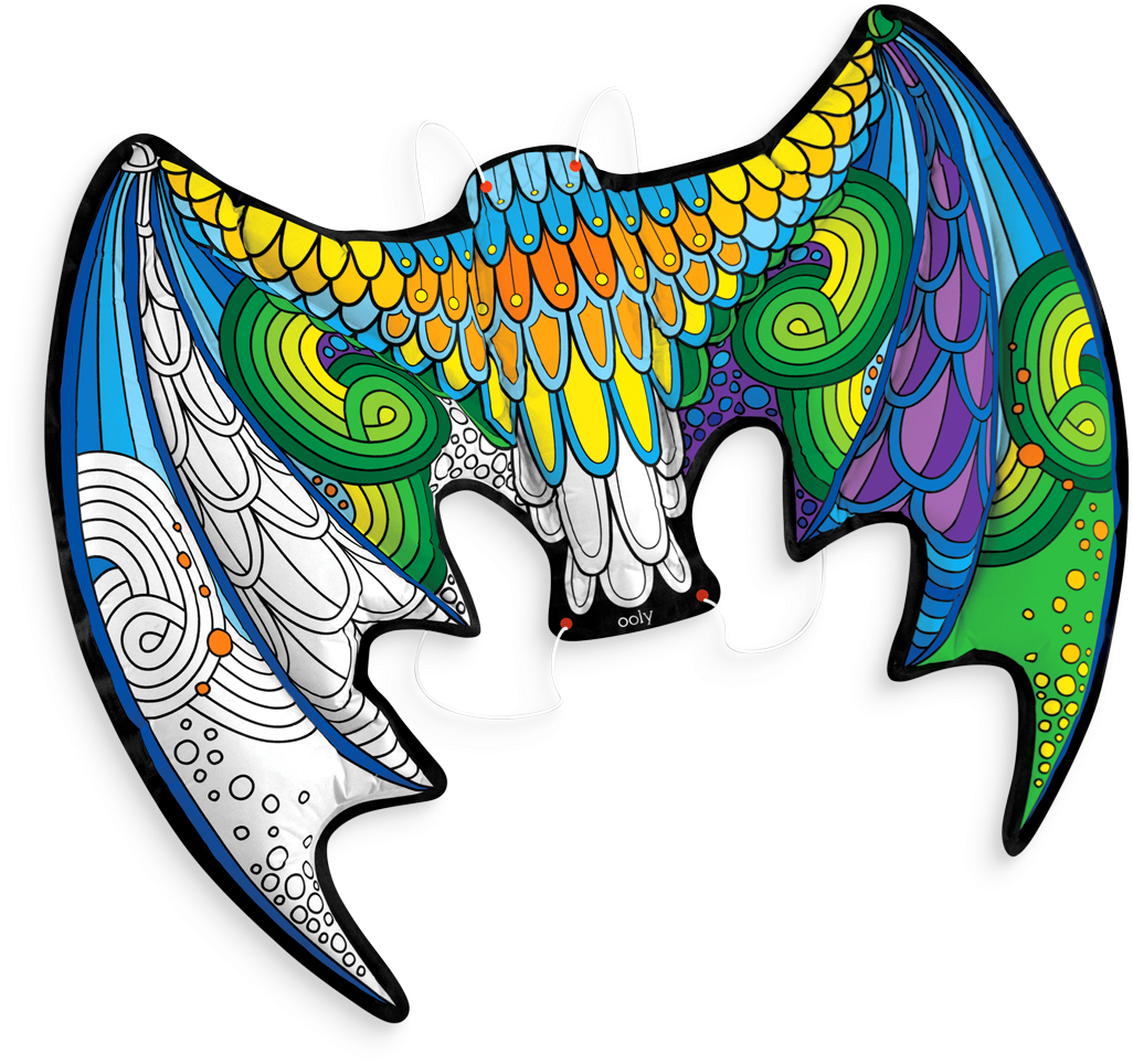 161 022 3d Colorables Dress Up Dragon Wings O1 V=1523677279 - Color Clipart (1200x1200), Png Download