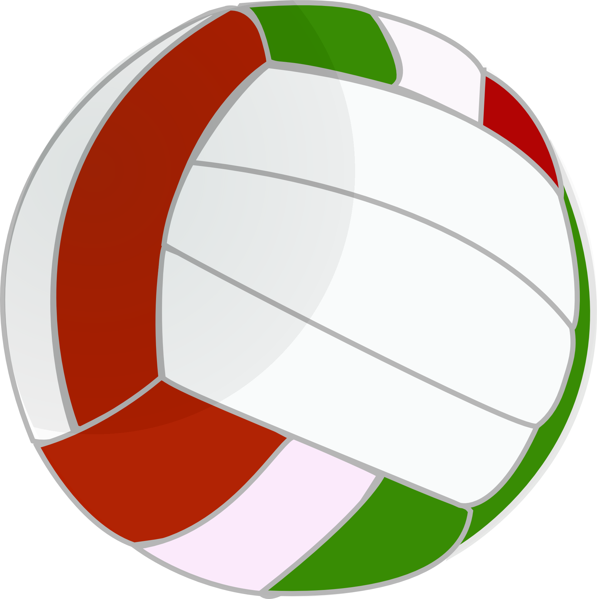 Ball Clip Color - Volleyball Clip Art - Png Download (1913x1920), Png Download