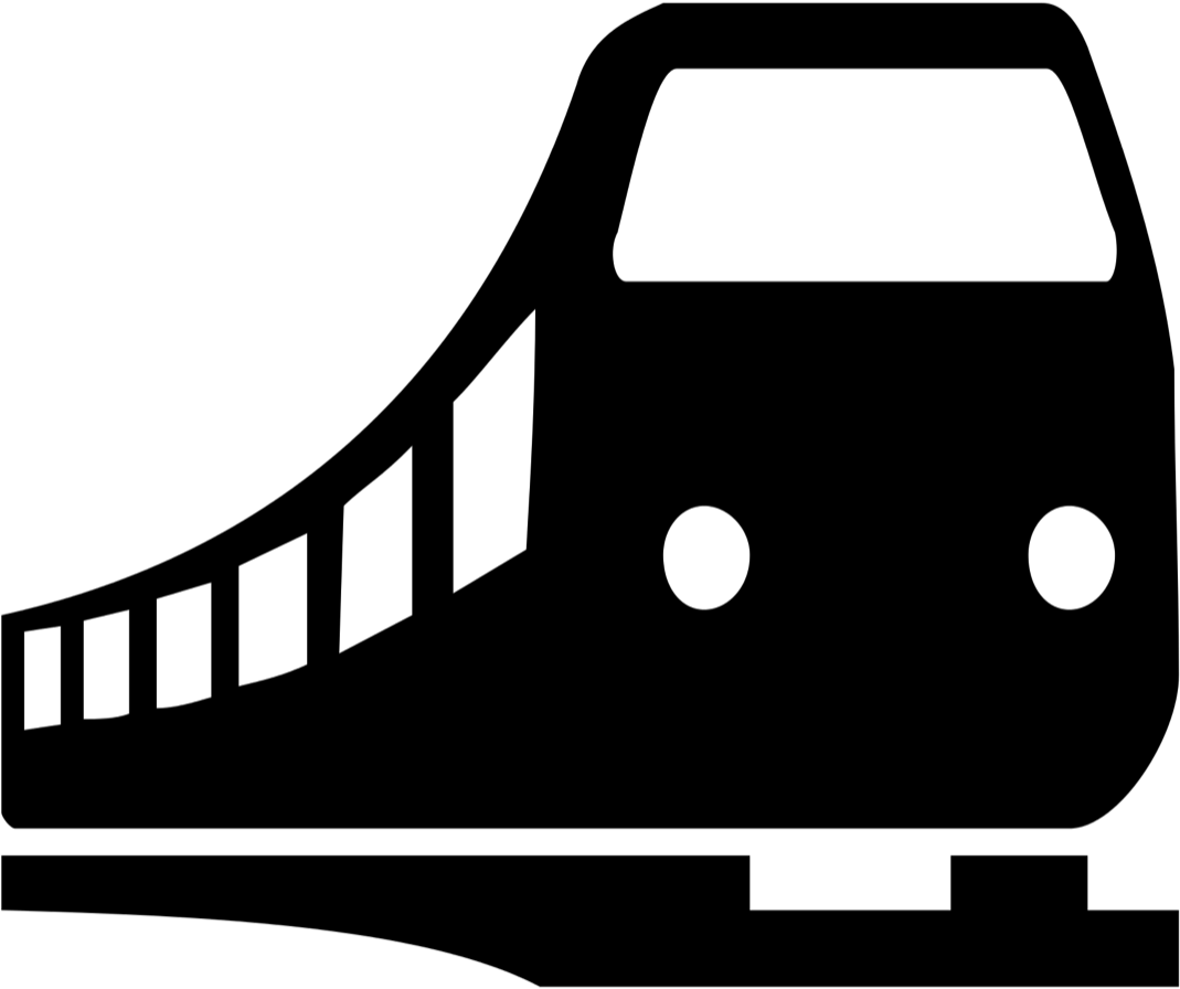 Dive4, Getting To Koh Tao - Black And White Train Logo Clipart (1200x936), Png Download