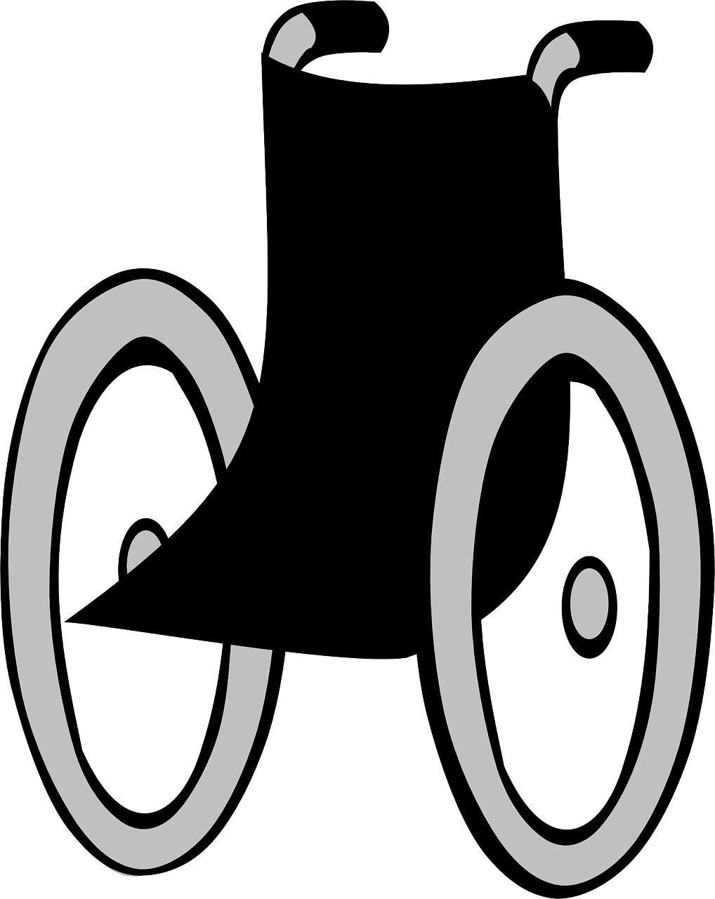 Wheelchair Disability Accessibility Assistive Technology - Wheelchair Clipart - Png Download (597x750), Png Download