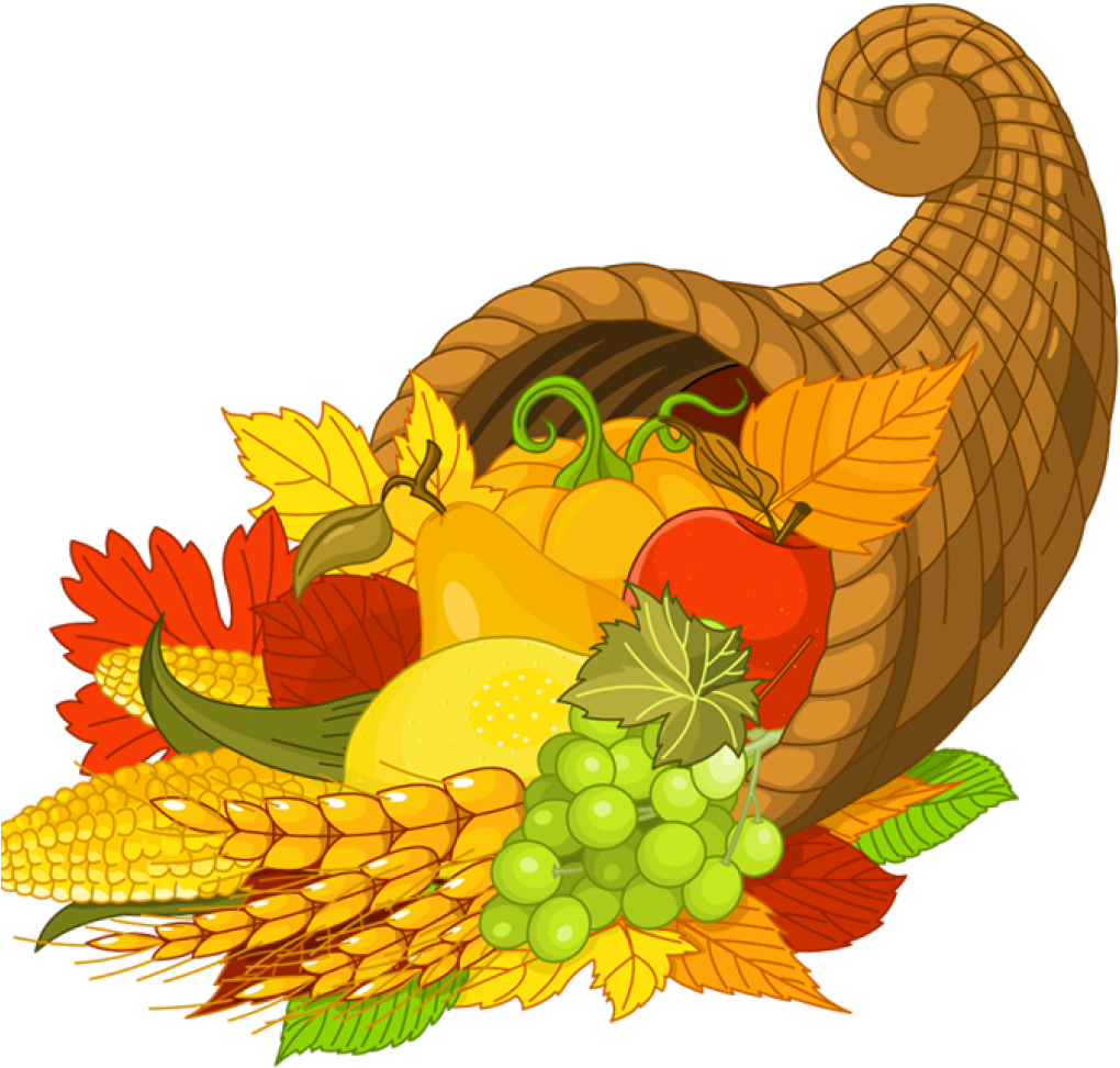 Cornucopia Clipart 19 Cornucopia Clipart Huge Freebie - Thanksgiving Png Transparent Png (1024x1024), Png Download
