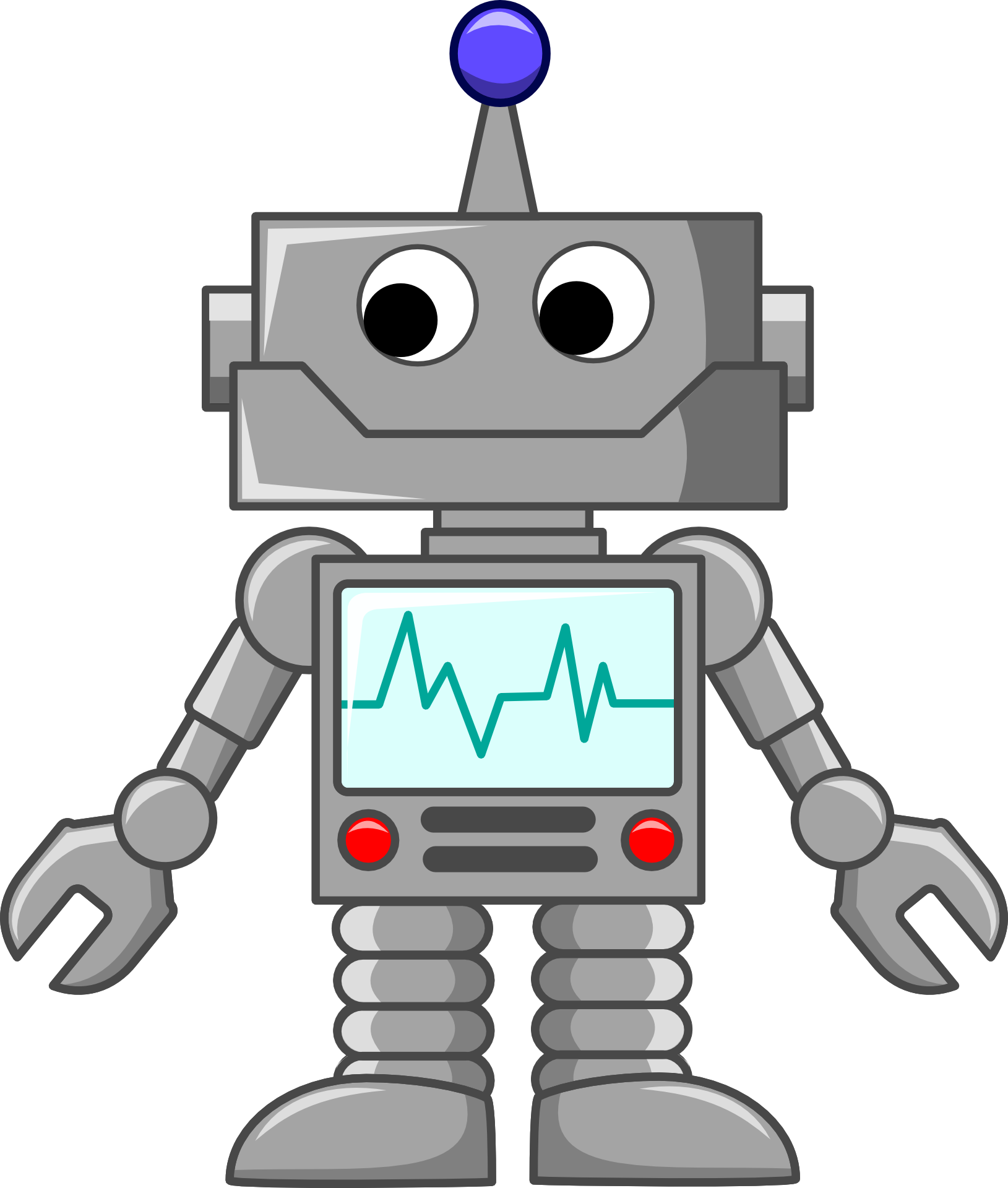 Free Technology Clipart - Cartoon Robots - Png Download (678x800), Png Download