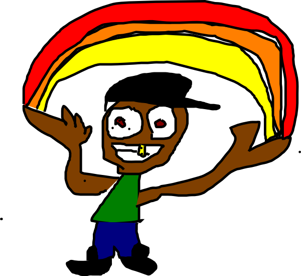 Rainbow Rap Clip Art - Clip Art - Png Download (600x549), Png Download