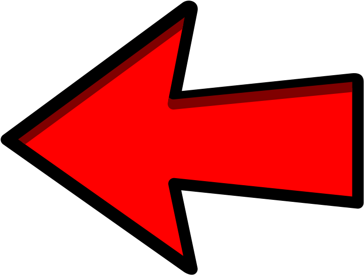 Arrow To The Left 3 Vbec Email Symbol Clip Art Location - Red Arrow Clipart - Png Download (1083x816), Png Download