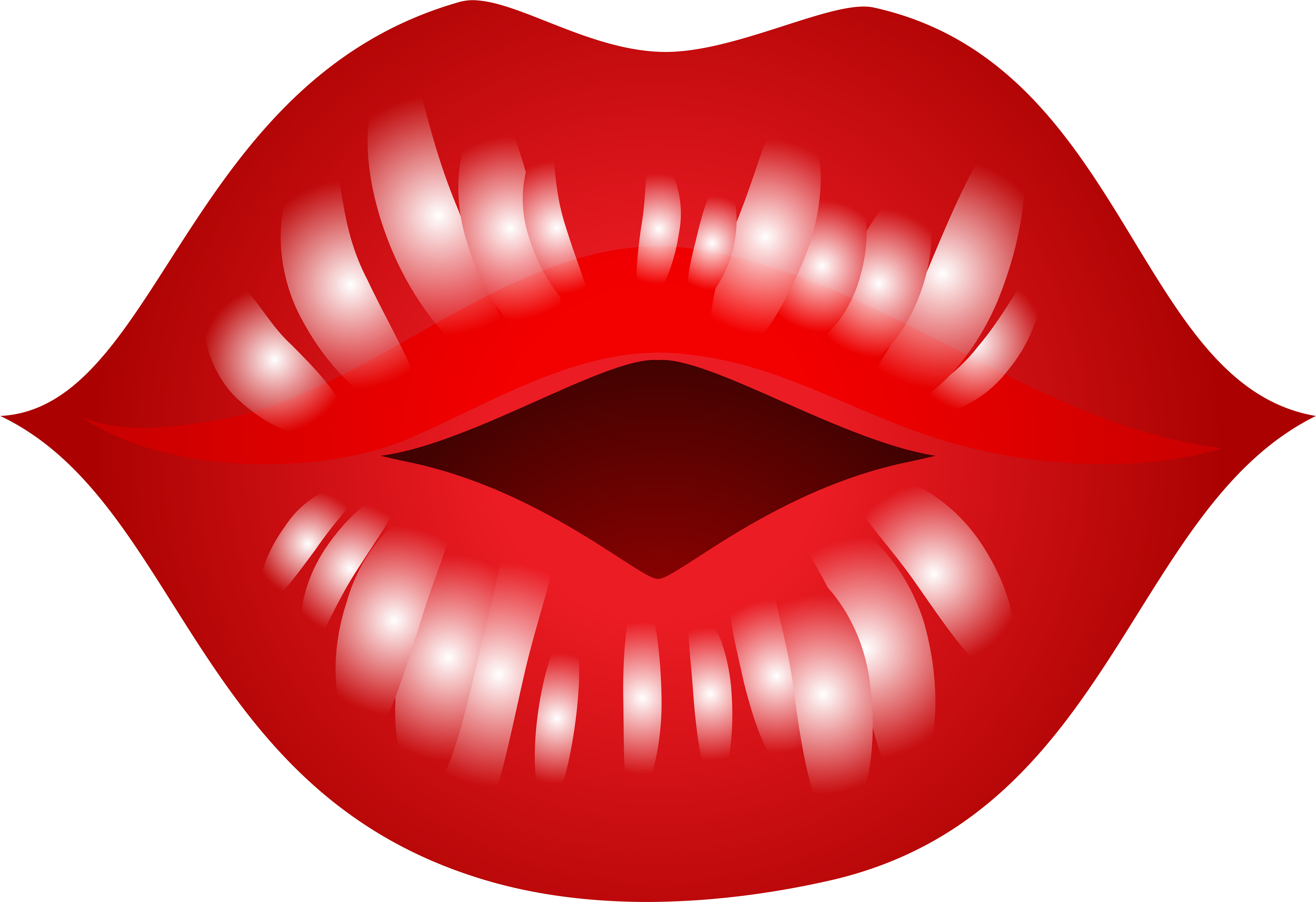Kissing Lips Clipart (8000x5481), Png Download