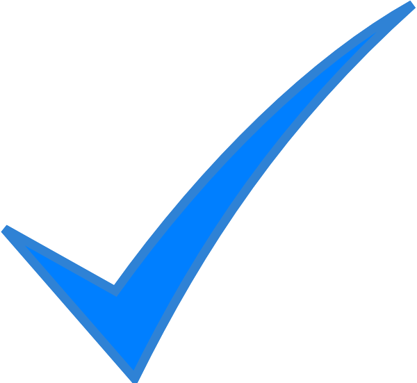 Check Mark Symbol Powerpoint - Blue Check Mark Png Clipart (600x551), Png Download