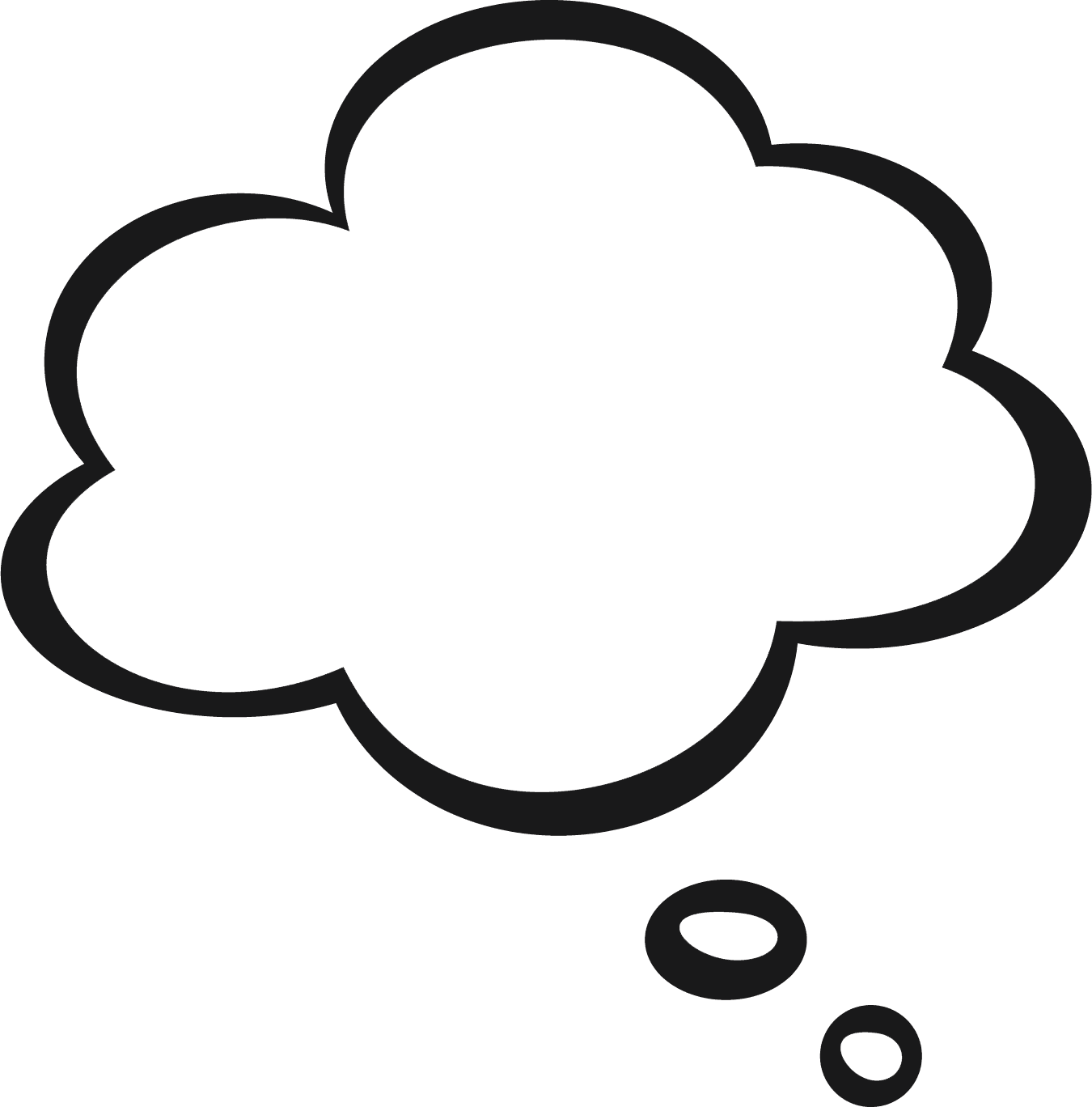 Speach Bloones To Print - Speech Bubble Silhouette Clipart (1350x1368), Png Download