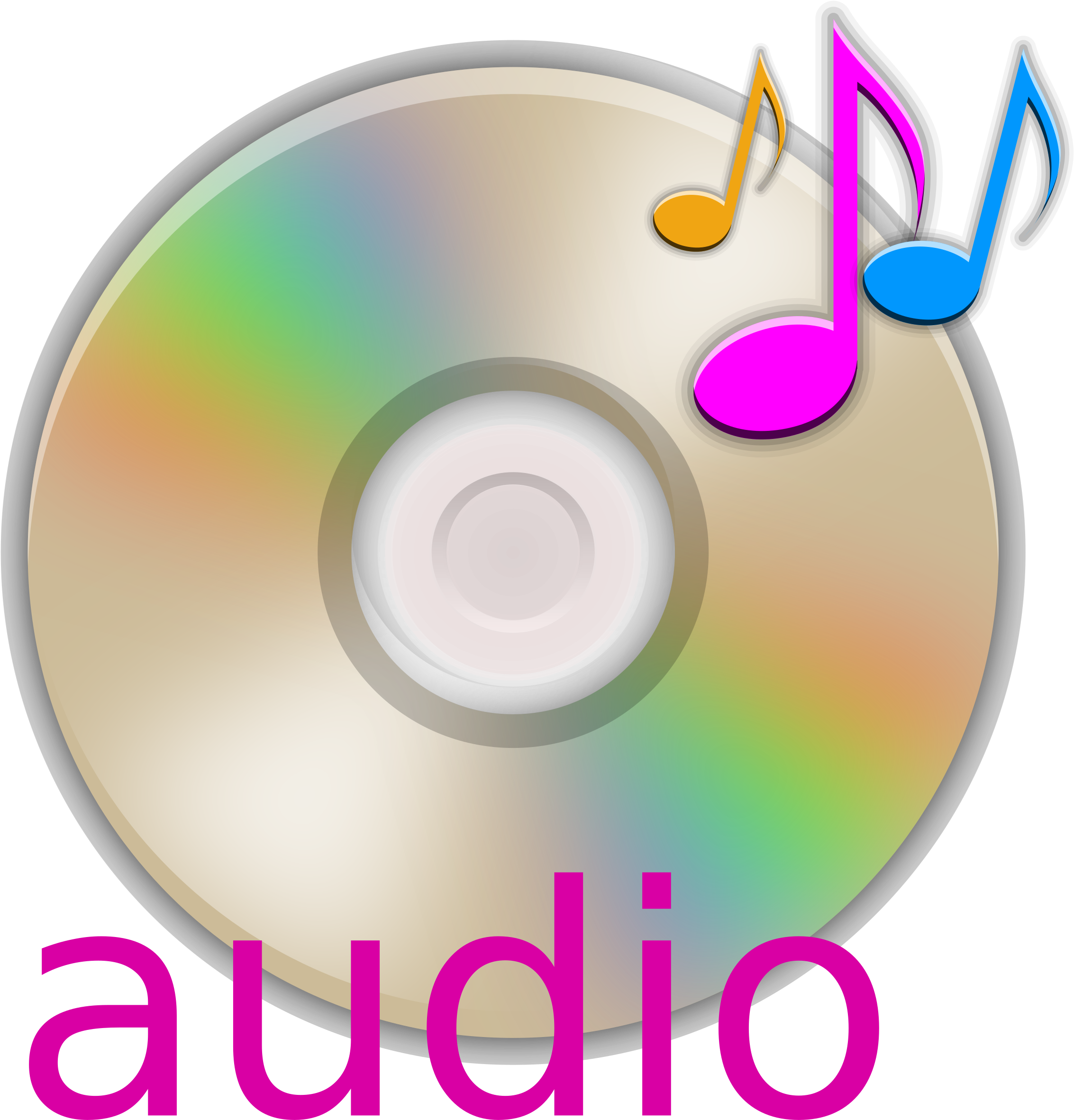Big Image - Audio Cd Clipart (2400x2400), Png Download