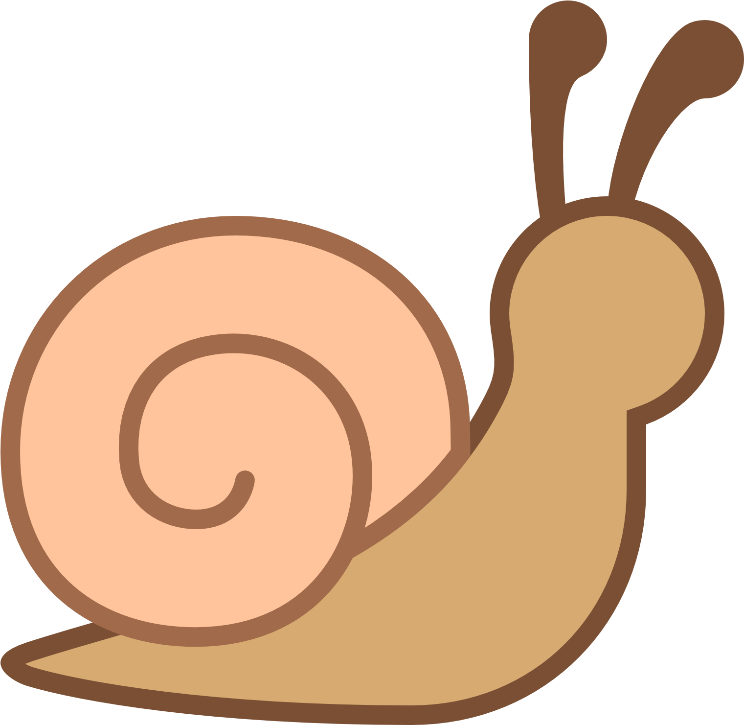 This Is An Eyeless Image Of A Snail - Slug Icon Clipart (1600x1600), Png Download