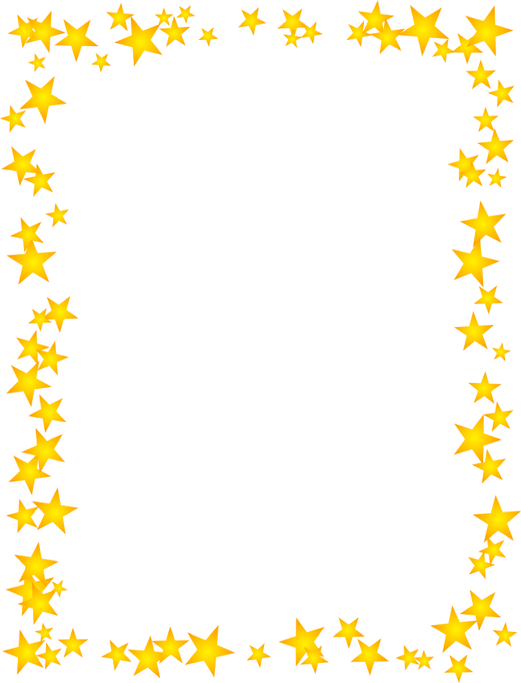 Gold Star Border Dromhja Top Clipart - Star Border Clipart - Png Download (756x990), Png Download