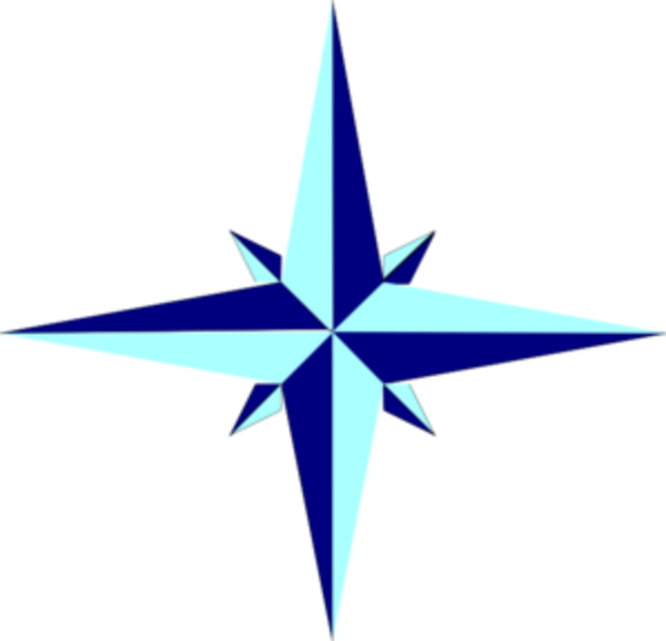 Compass Rose Star Md - Clipart North Star - Png Download (600x578), Png Download