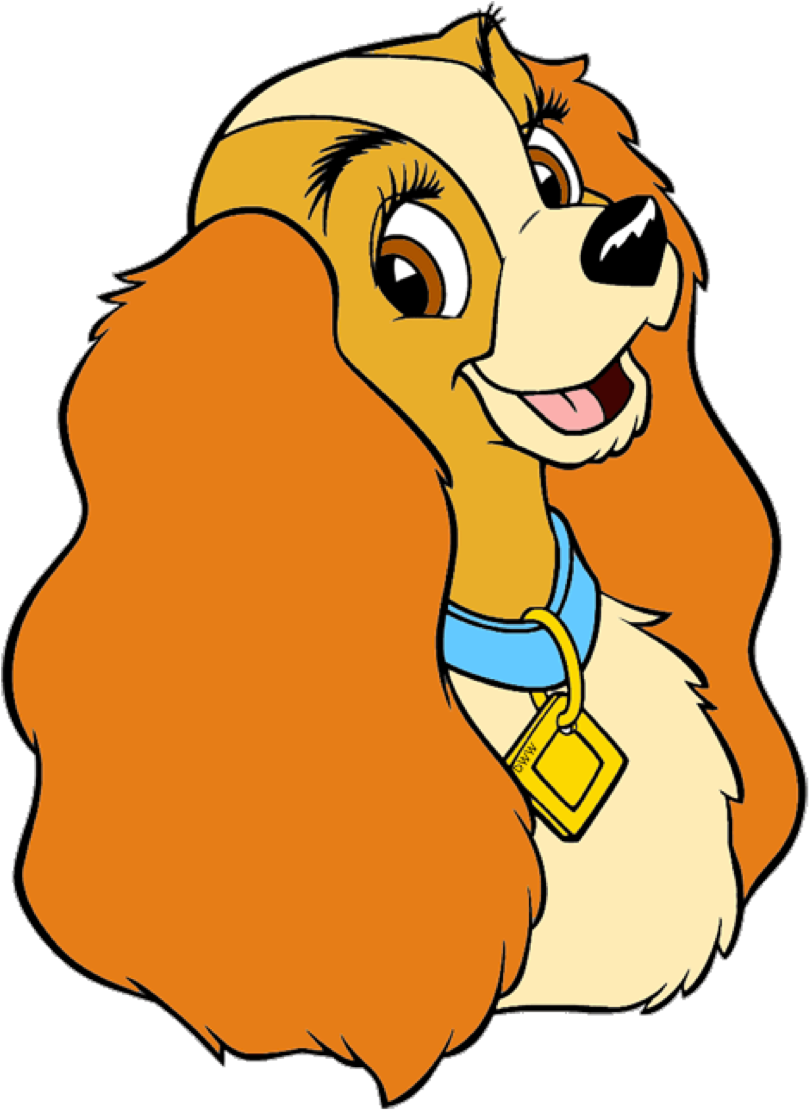 Disney's Lady And The Tramp Images Clip Art Hd Wallpaper - Lady And The Tramp Head - Png Download (862x1125), Png Download