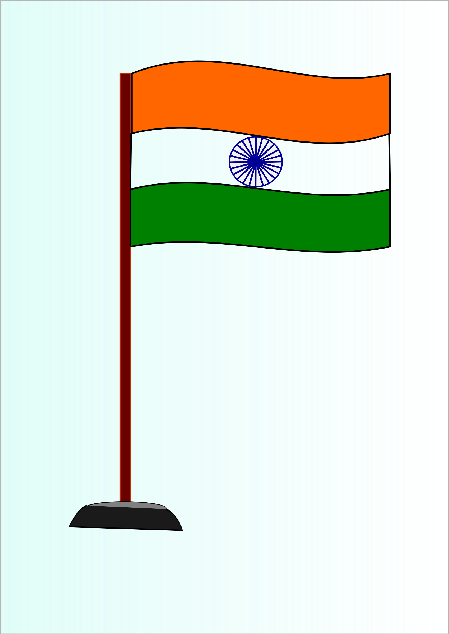 Strong Pictures Of National Flag India Clipart Indian - Indian Small Flag Png Transparent Png (1697x2398), Png Download