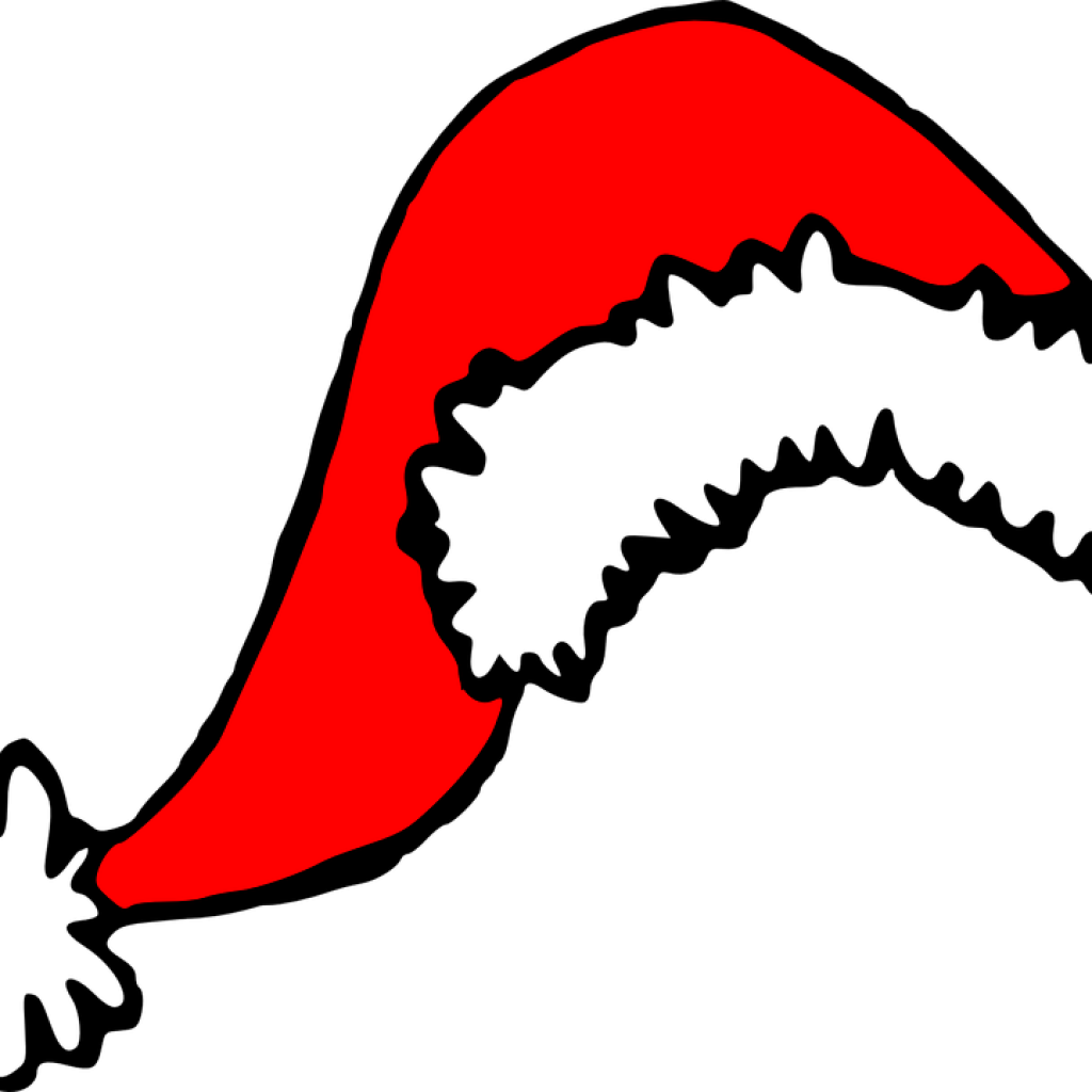 Free Santa Hat Clipart Santa Claus Cap Xmas Free Vector - Clipart Santa Claus Hat - Png Download (1024x1024), Png Download