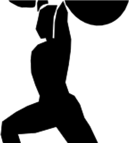 Free Fitness Clipart - Cartoon Man Lifting Weights - Png Download (640x480), Png Download