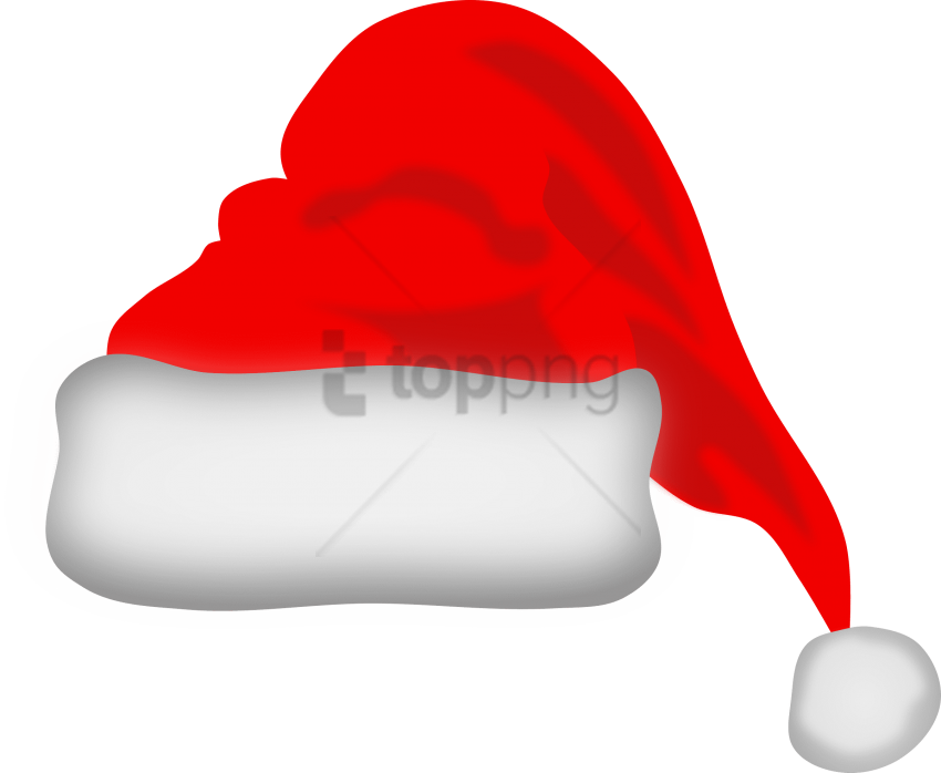 #santa #hat #clipart Christmas Clipart Free, Santa - Santa Claus Hat Clipart - Png Download (800x657), Png Download