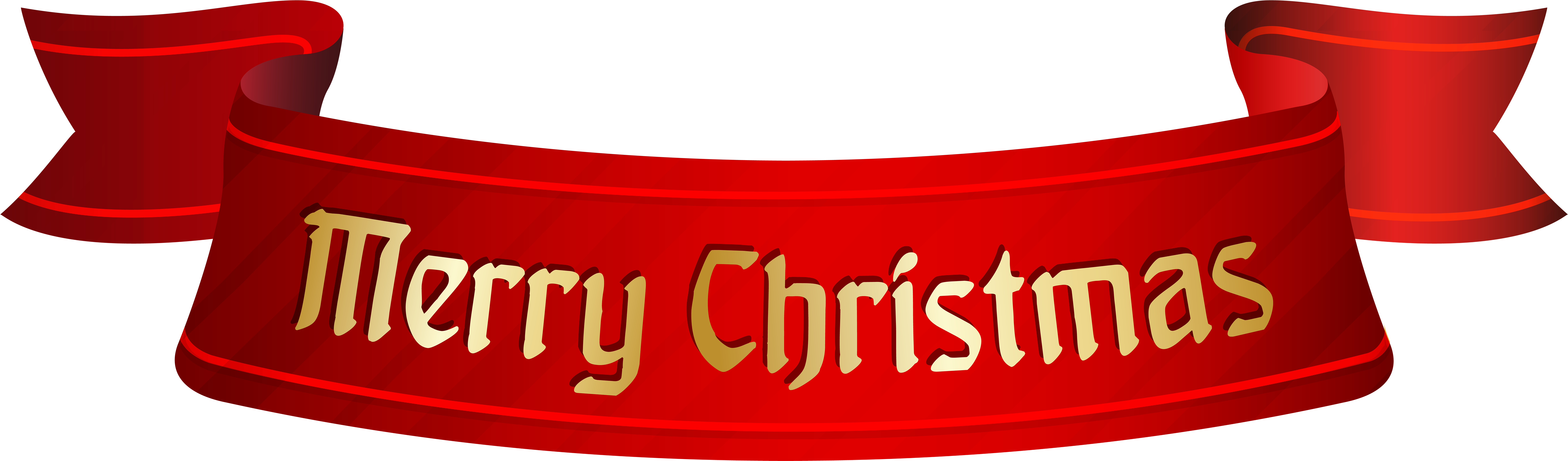 Download Merry Christmas Banner Transparent Clipart 93792 Pinclipart