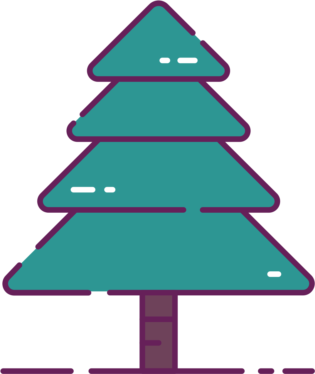 Natural Christmas Tree Clip Art - Christmas Tree Presents Png Transparent Png (1920x1280), Png Download