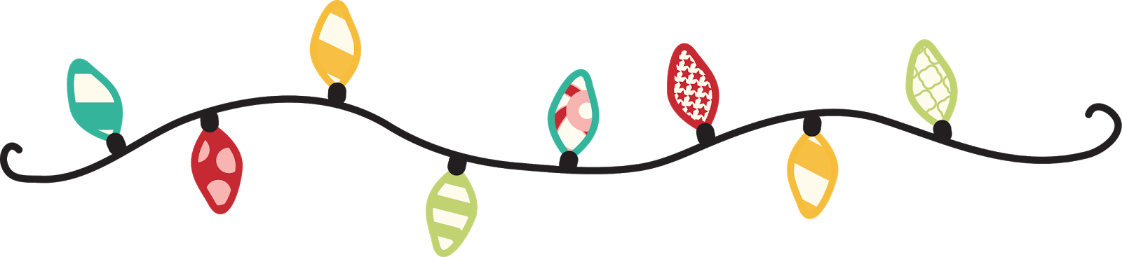 12 Best Photos Of Christmas Lights Clip Art Banner - Transparent Christmas Lights Banner - Png Download (1600x367), Png Download