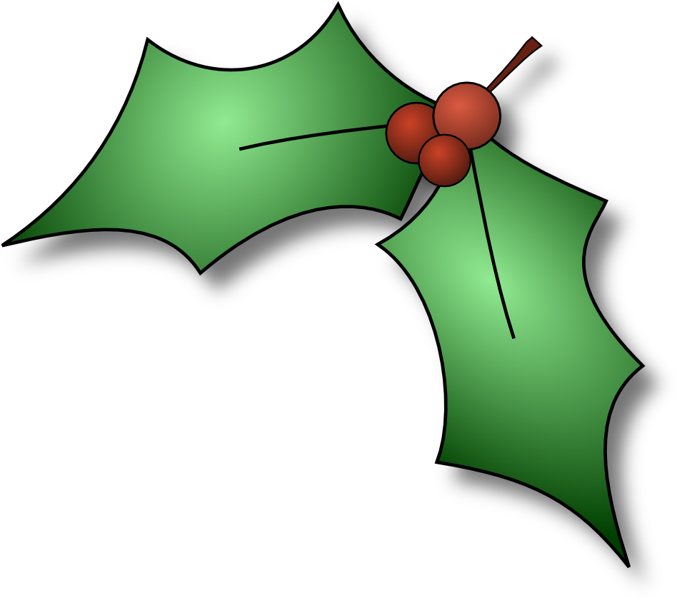 Images Of Christmas Holly Christmas Holly Images Free - Christmas Holly Clip Art - Png Download (845x768), Png Download