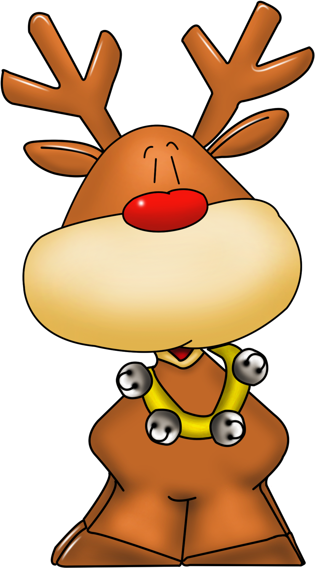 Christmas Reindeer Png Pin By Brenda Culliton On Christmas - Dibujos Navideños A Color Clipart (1176x1989), Png Download