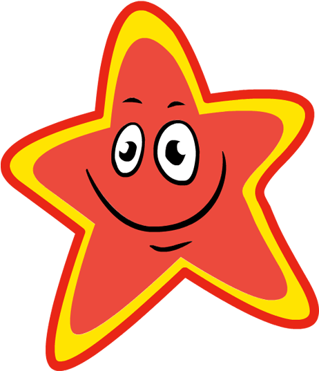 Free - Red Star Smile Clipart (600x630), Png Download