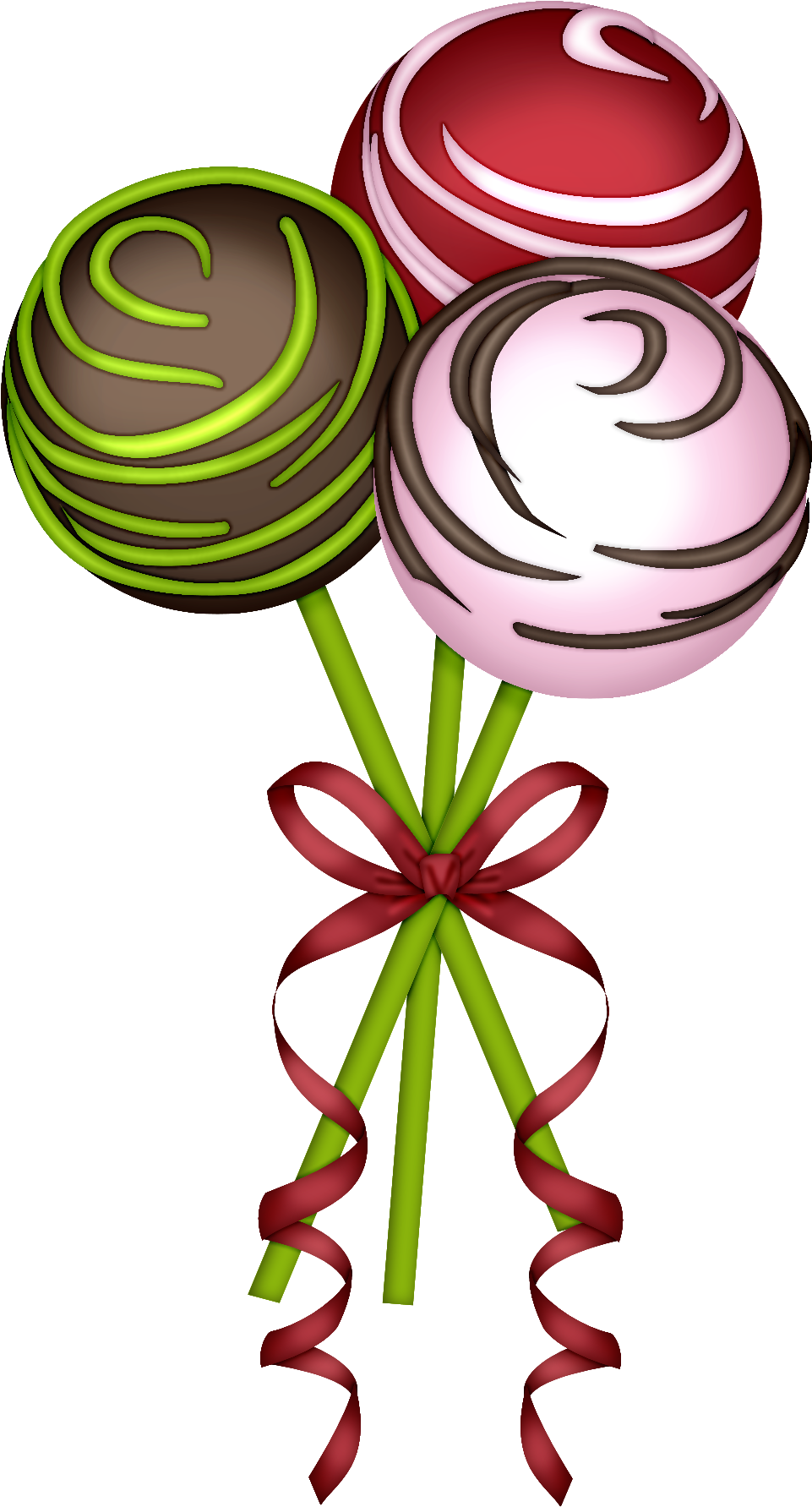 Scrapbook Images, Christmas Art, Christmas Clipart, - Clipart Cake Pop Png Transparent Png (1083x1939), Png Download