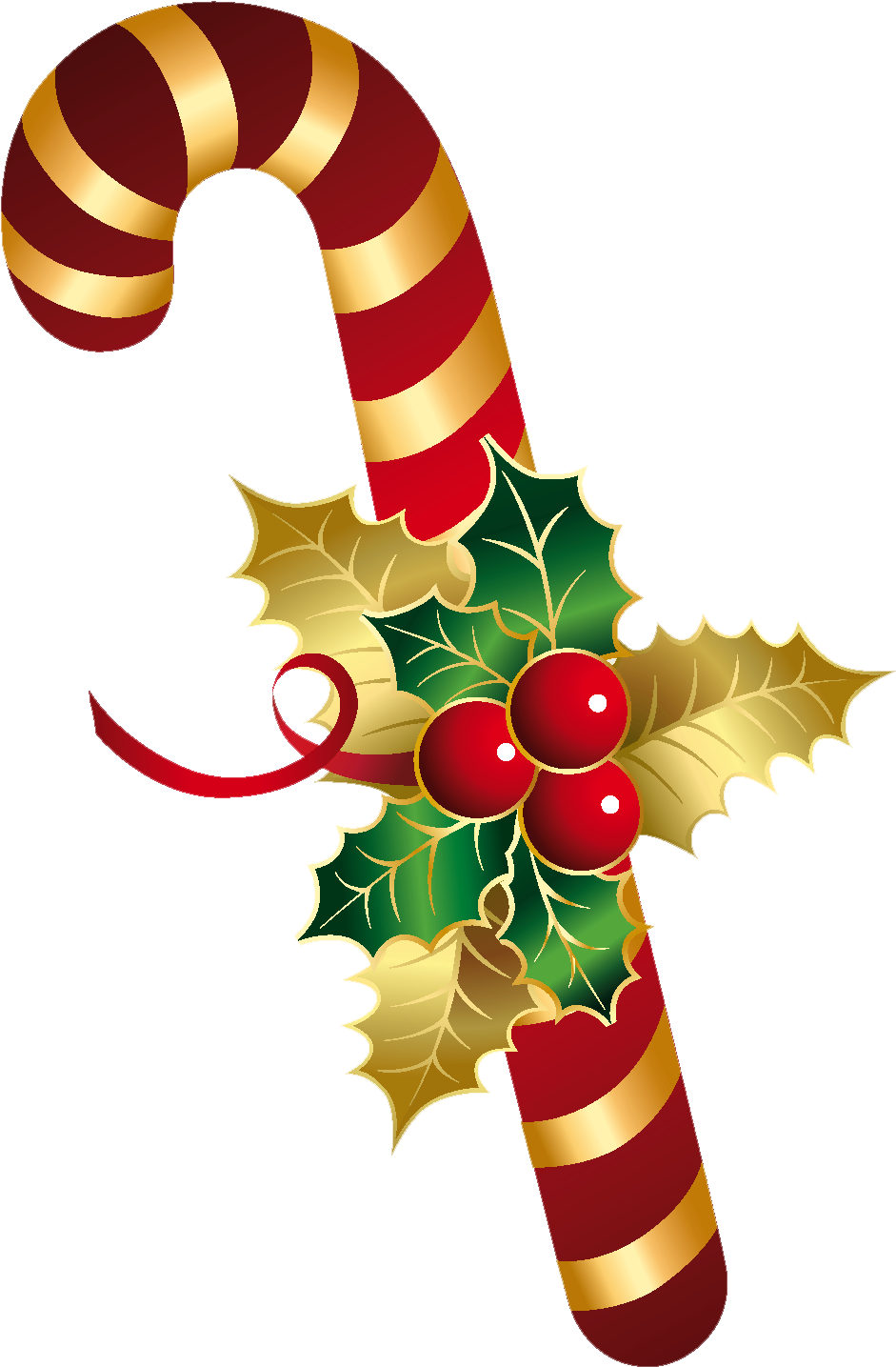 Vintage Clipart Candy Cane - Christmas Candy Cane - Png Download (1002x1477), Png Download