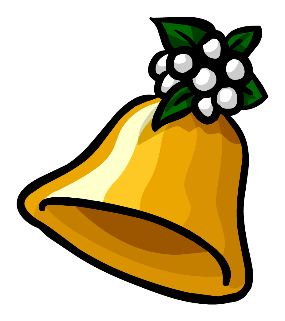 Christmas Bell Pin - Club Penguin Christmas Pin Clipart (927x1041), Png Download