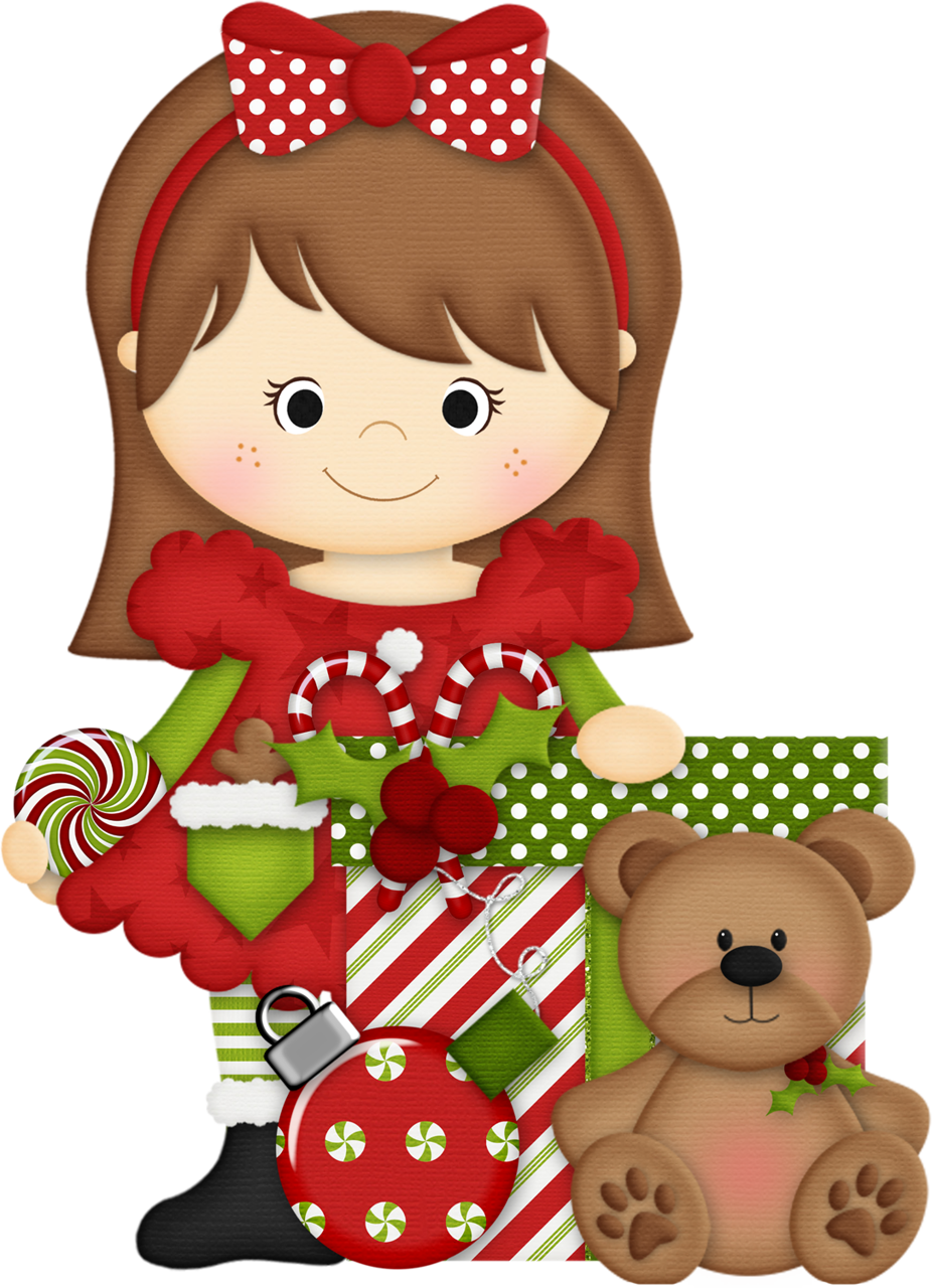 Vintage Christmas - Christmas Girl Clipart - Png Download (579x800), Png Download