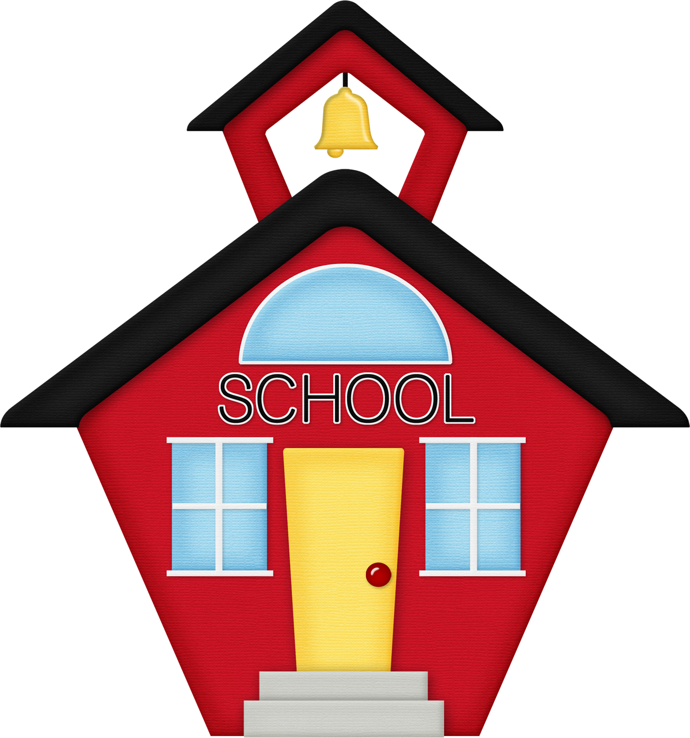 School House Images Clipart Panda Free Clipart Images - School House Clip Art Png Transparent Png (1369x1465), Png Download