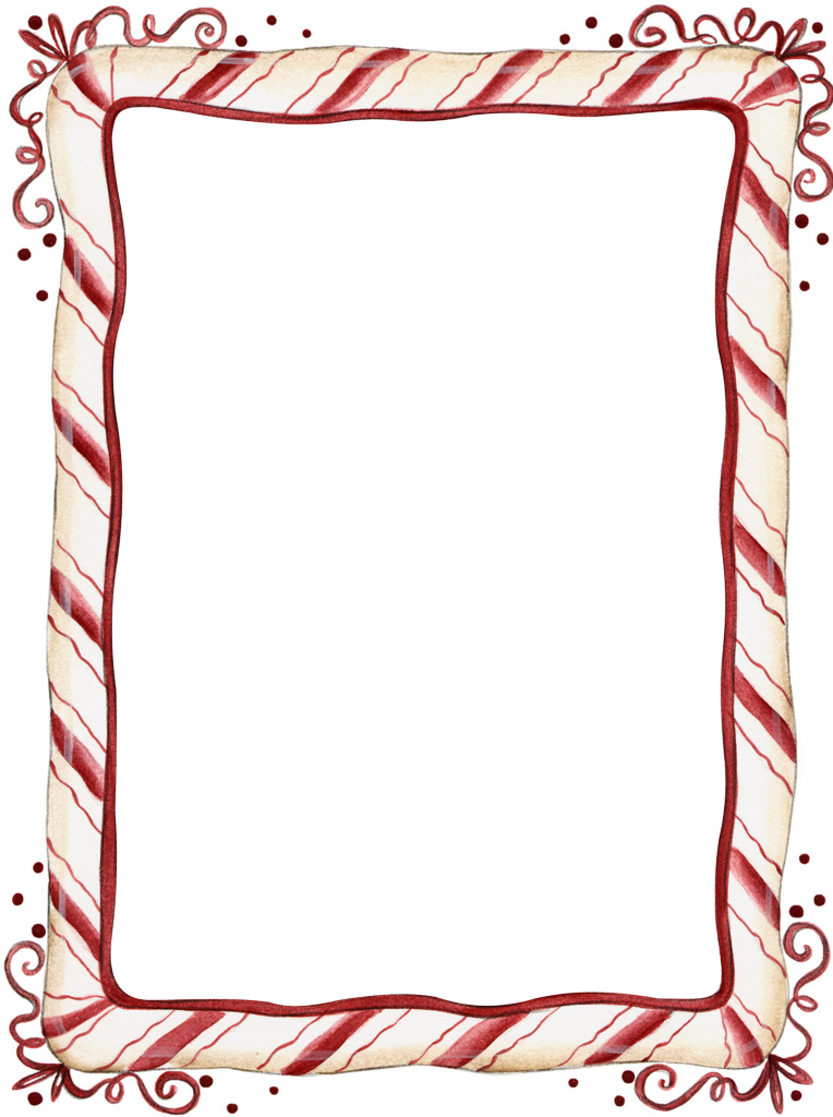 Recuadro Para Clipart Christmas Day Clip Art - Christmas Picture Frame Clip Art - Png Download (764x1024), Png Download