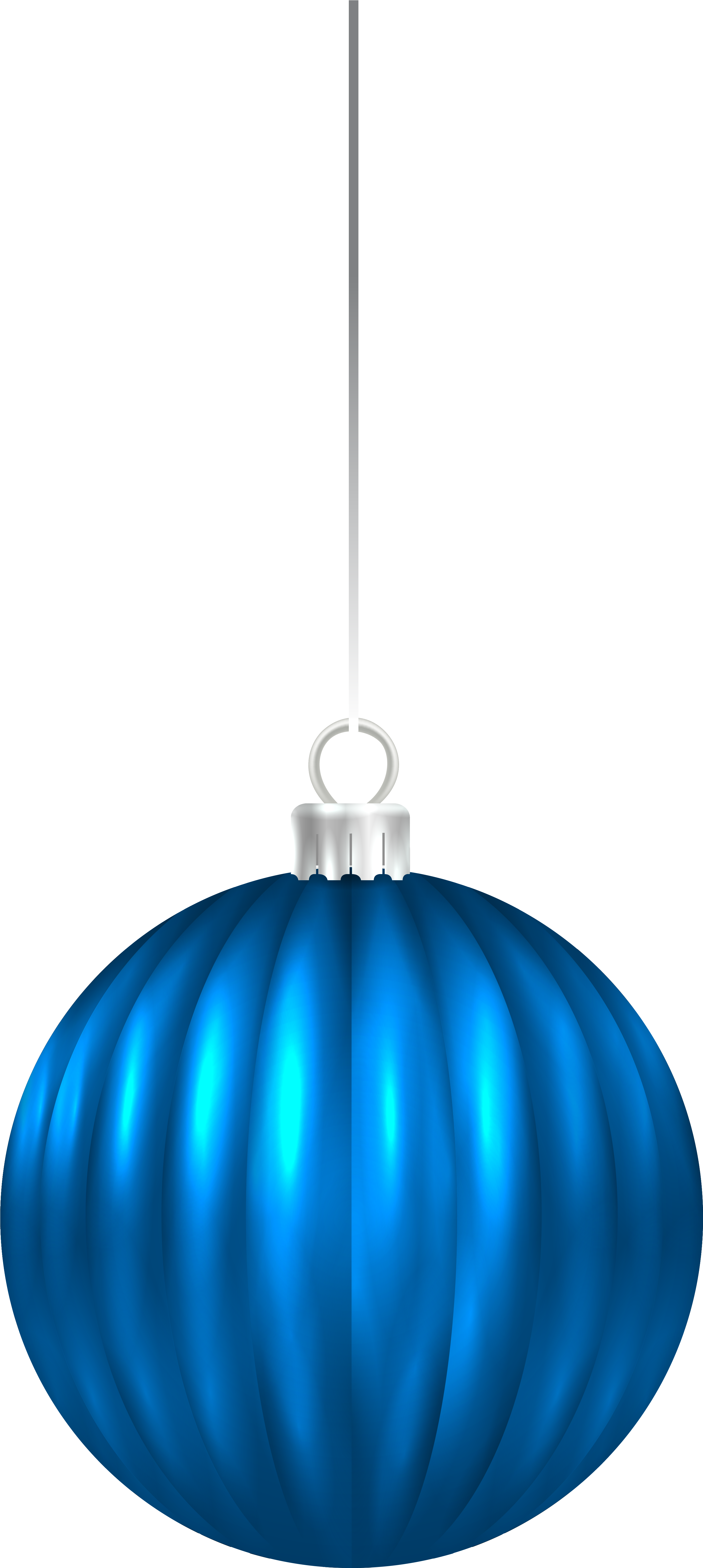 Blue Christmas Ornament Png Clipart (3106x6230), Png Download