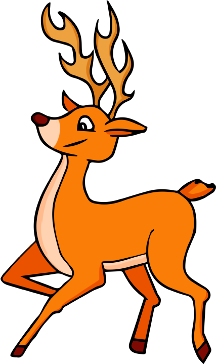 Cute Baby Deer Clipart Free Images - Deer Clipart Png Transparent Png (544x755), Png Download