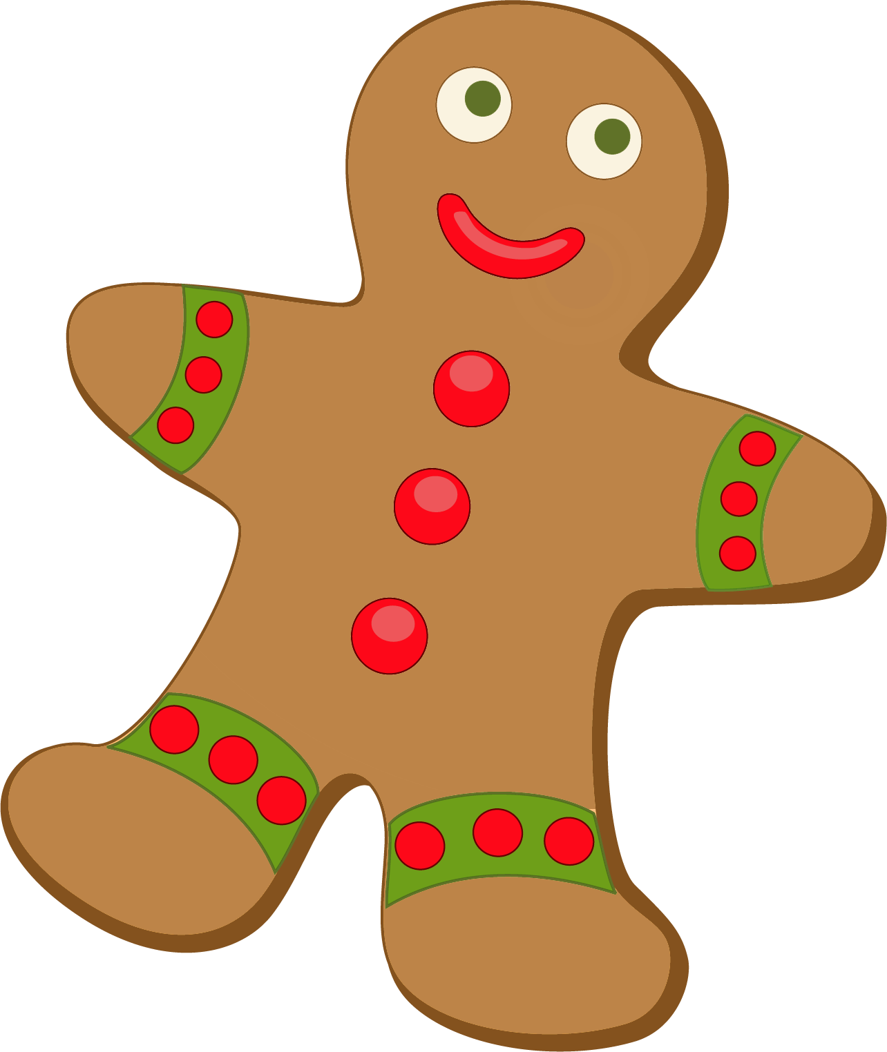 Free Gingerbread Clipart - Gingerbread Png Transparent Png (1284x1524), Png Download
